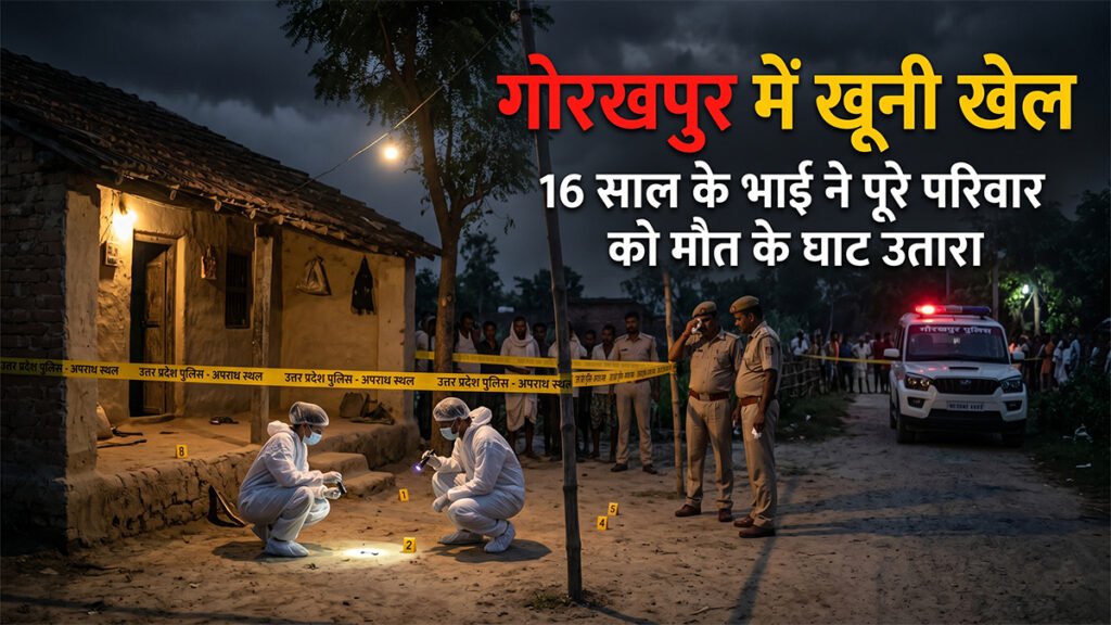 गोरखपुर तिहरा हत्याकांड: 16 साल के भाई ने सुलाया पूरे परिवार को मौत की नींद गोरखपुर तिहरा हत्याकांड