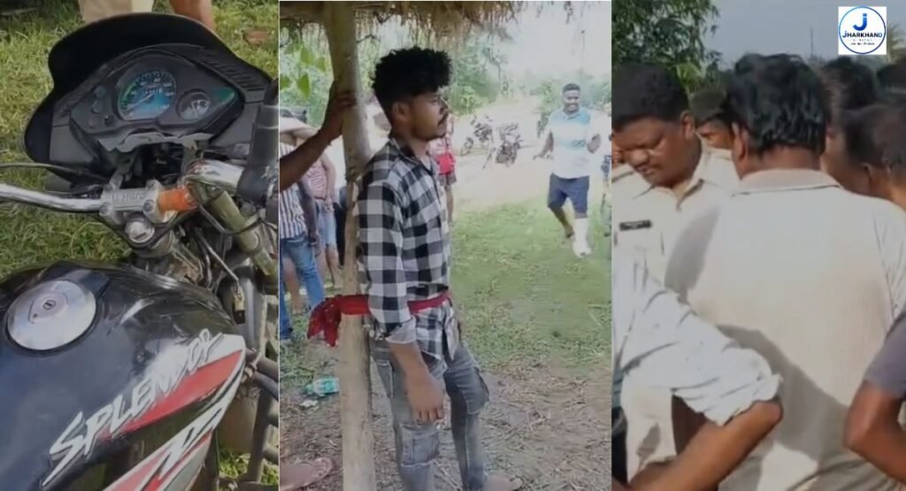 शिक्षक की बाइक चोरी कर भाग रहा युवक ग्रामीणों के हत्थे चढ़ा