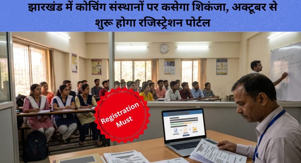 झारखंड में कोचिंग संस्थानों पर कसेगा शिकंजा, अक्टूबर से शुरू होगा रजिस्ट्रेशन पोर्टल