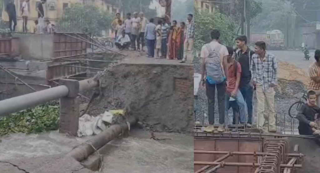 बारिश में बहा झिलिया पुल का डायवर्सन, तीसरी बार टूटा संपर्क; हजारों लोग हुए प्रभावित