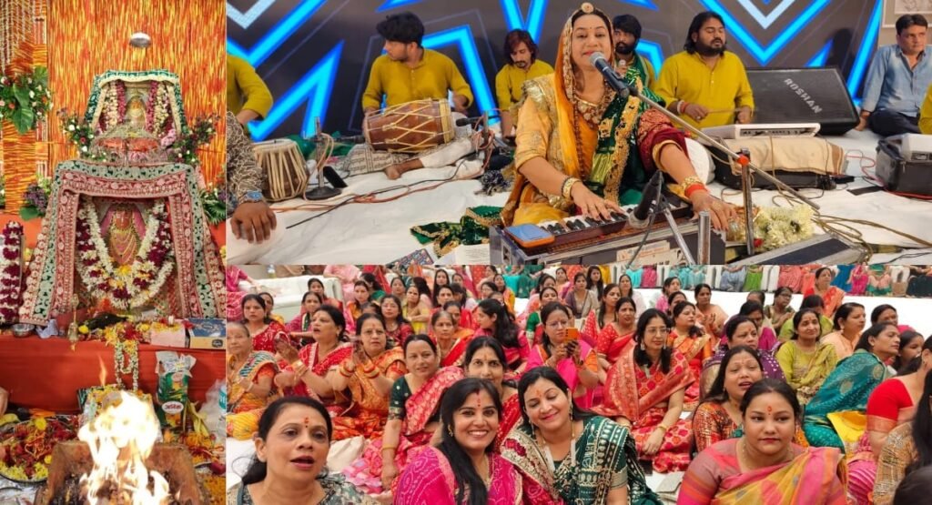 रांची में गूंजे ‘जय माता दी’ के जयकारे, 700 महिलाओं ने मनाया जीण माता का सावन सिंधारा उत्सव