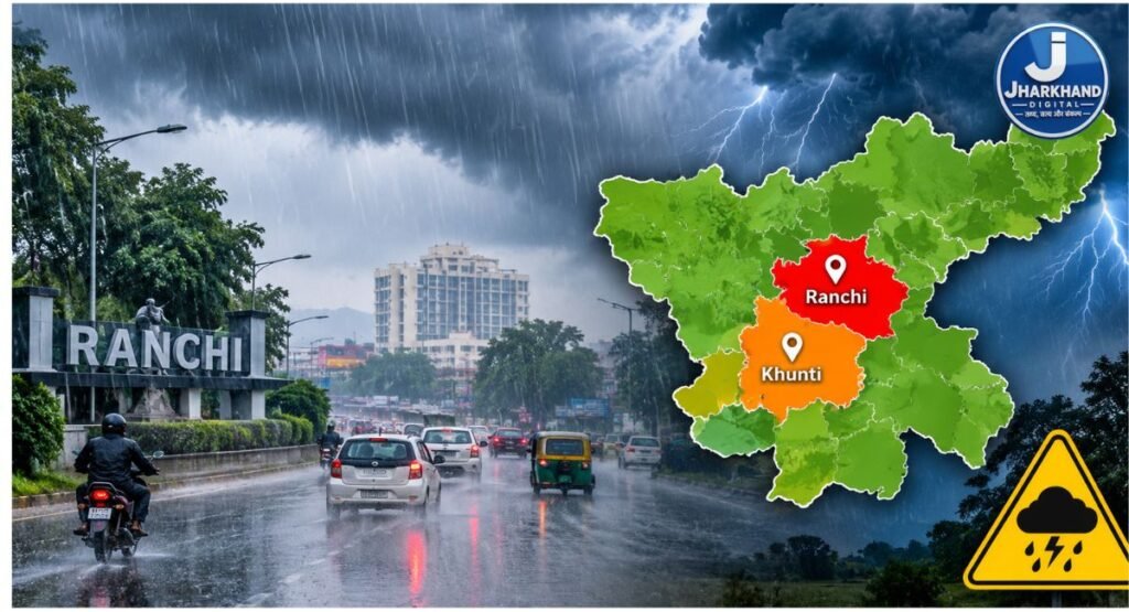 झारखंड में मौसम का बदला मिजाज, रांची-खूंटी समेत कई जिलों में ऑरेंज अलर्ट