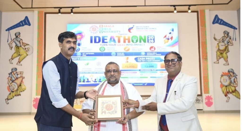 सरला बिरला विश्वविद्यालय में नवाचार का संगम, आइडियाथॉन 2026 में 77 टीमों की भागीदारी