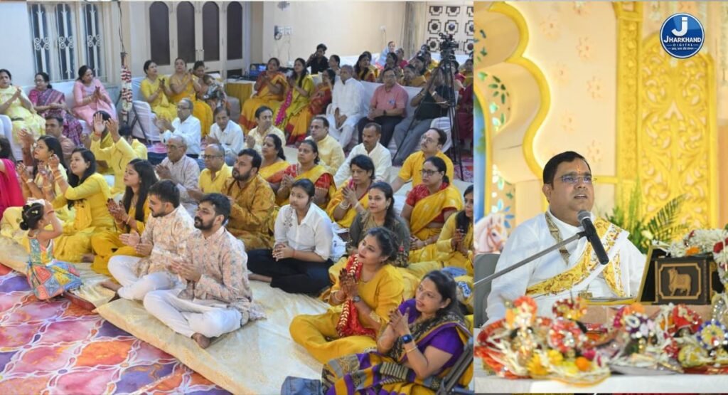 भक्ति और आध्यात्मिकता से गूंजा महाराजा अग्रसेन भवन, श्रीमद्भागवत कथा अमृत महोत्सव शुरू