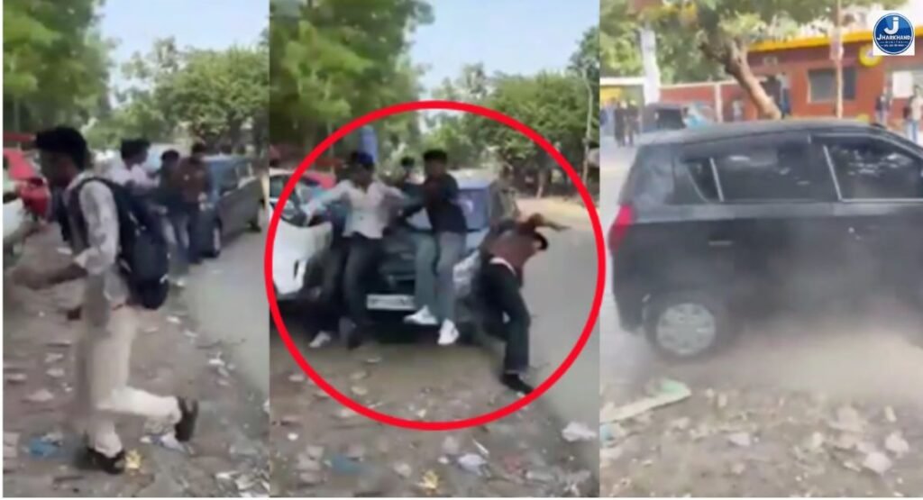 ग्रेटर नोएडा में तेज रफ्तार कार ने पांच छात्रों को कुचला, हिट एंड रन का वीडियो वायरल