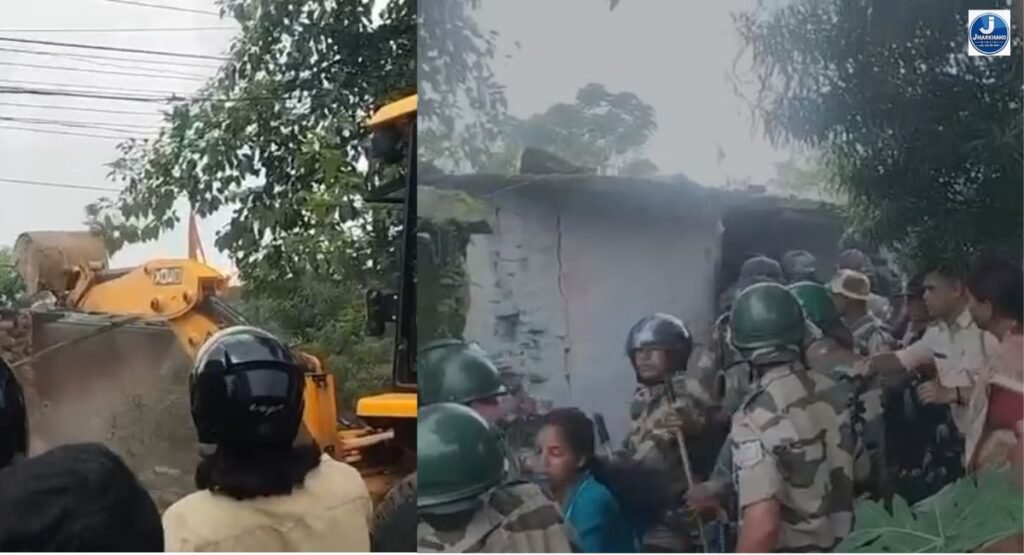 रांची: बिरसा चौक में अतिक्रमण हटाओ अभियान के दौरान बवाल, महिलाओं पर लाठीचार्ज