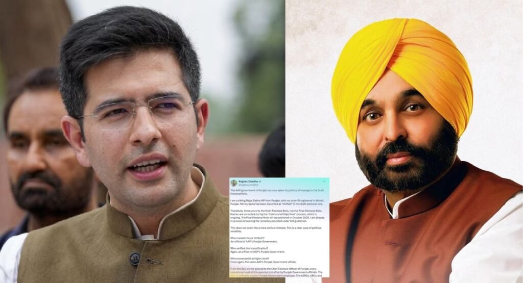 वोटर लिस्ट से नाम हटा तो भड़के राघव चड्ढा, AAP सरकार पर साधा निशाना