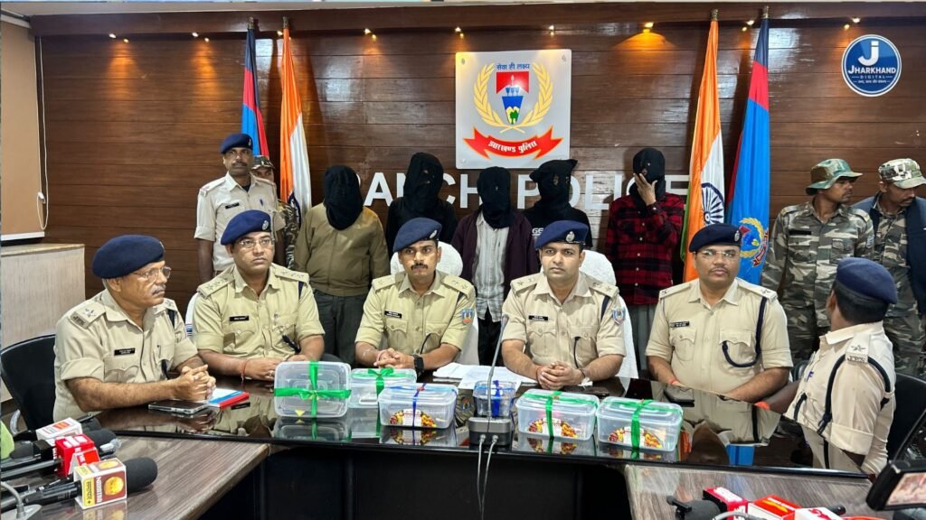 राहुल दुबे गैंग के खिलाफ रांची पुलिस का धावा, हथियार सप्लायर समेत छह आरोपियों को धर दबोचा
