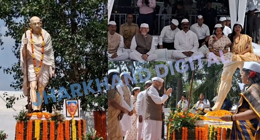 गांधी जयंती पर बापू वाटिका में जुटे राज्य के प्रमुख नेता, राज्यपाल और सीएम ने महात्मा गांधी को किया नमन