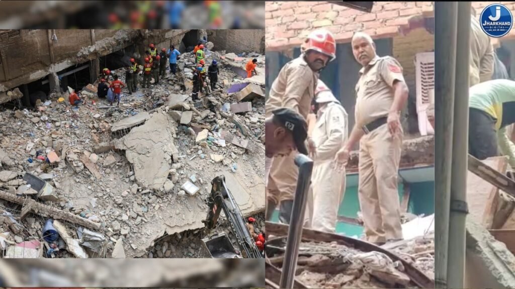 दिल्ली के सीमापुरी में बहुमंजिला इमारत का हिस्सा भरभराकर गिरा, मलबे में लोगों के दबे होने की आशंका
