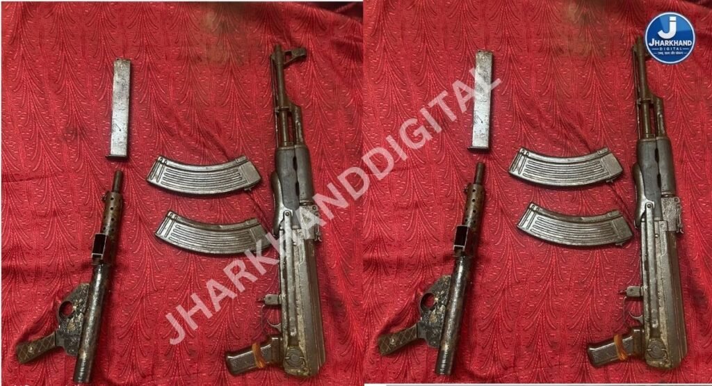 गुमला में AK-56 राइफल और कारबाइन के साथ राजेंद्र यादव गिरफ्तार, चार सहयोगी फरार