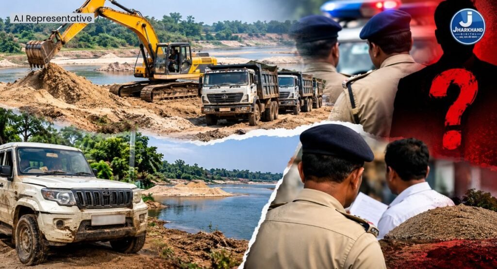 अवैध बालू खनन पर केस दर्ज करने से कतरा रही चतरा और हजारीबाग पुलिस…. टंडवा और केरेडारी थाना के बीच फंसा मामला